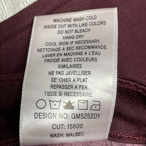 NWT else Malbec Wine Burgundy Skinny Denim Jeans 27 - Picture 14 of 16